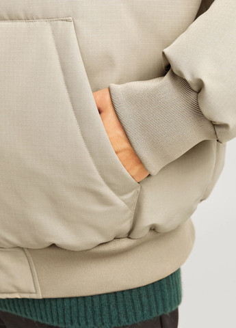 Серо-бежевая демисезонная куртка Jack & Jones