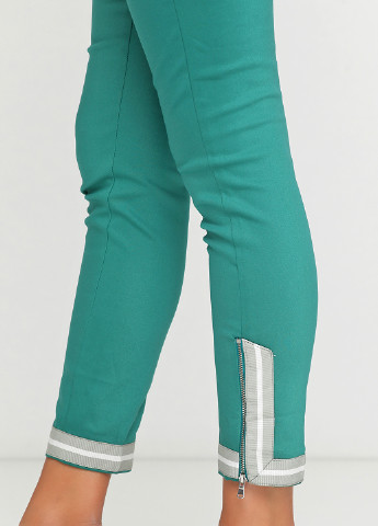 Зеленые кэжуал демисезонные зауженные брюки Mos Mosh