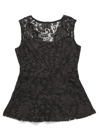 Чорна блуза з баскою Anna Field