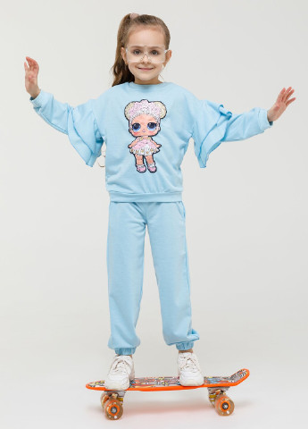 Блакитний демісезонний дитячі спортивні костюми ISSA PLUS