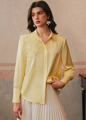 Світло-жовта блуза SHEIN