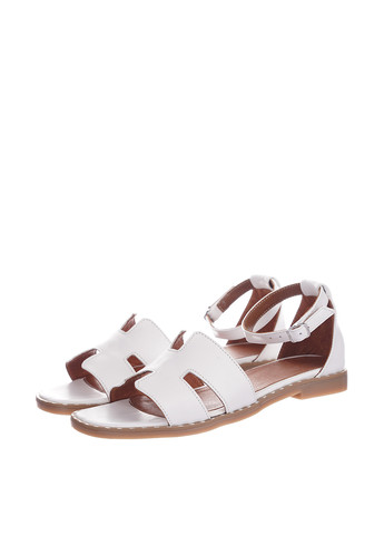 Белые босоножки Bizoni с ремешком