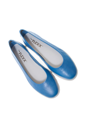 Синие кэжуал балетки Flexx