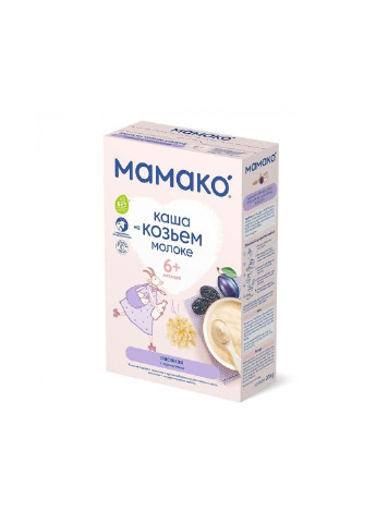 Детская каша на козьем молоке овсяная с черносливом 200 г (1105416) MAMAKO (254084468)