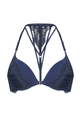 Темно-синій бюстгальтер Hunkemoller з кісточками поліамід, мереживо