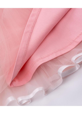 Бежева футболка сарафан з фатіновой спідницею і серцем (10862-98g-peach) Breeze (205765275)