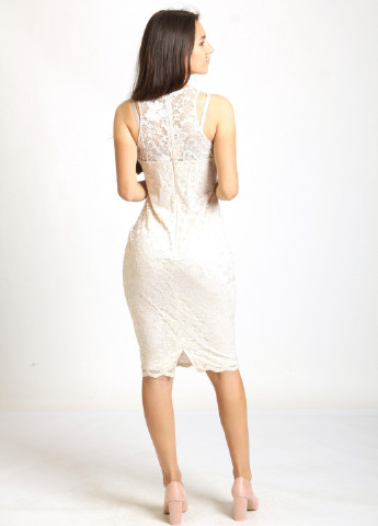 Бежевое откровенный платье AX