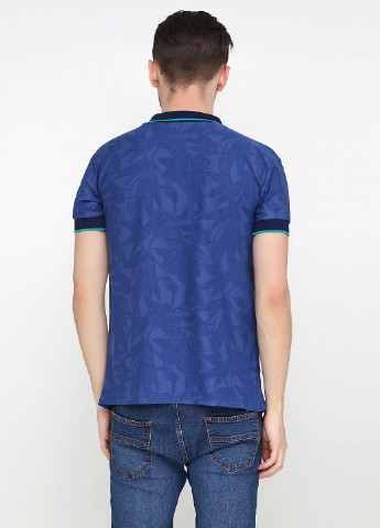 Синяя футболка-поло для мужчин Chiarotex с рисунком
