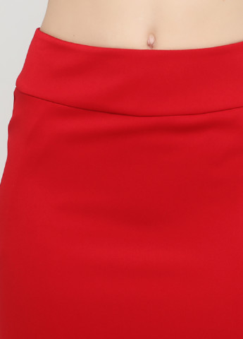 Красная офисная однотонная юбка Olga Shyrai for PUBLIC&PRIVATE карандаш