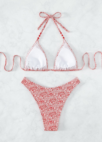 Комбінований літній купальник (ліф, трусики) бікіні, роздільний SHEIN