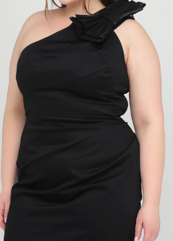 Черное коктейльное платье однотонное Asos