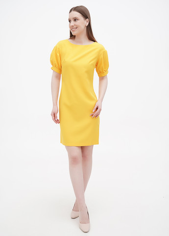 Желтое кэжуал платье Maurini однотонное