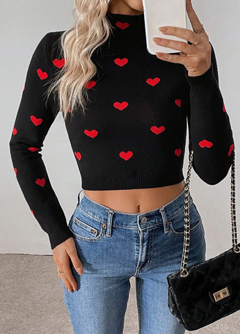 Чорний демісезонний джемпер джемпер SHEIN