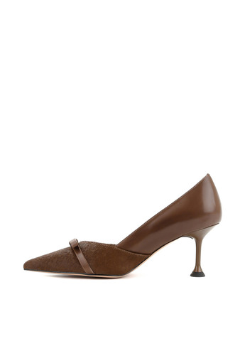 Le'BERDES Туфли лодочки коричневый з натуральная кожа, натуральный мех, украина — демисезон (322088105)