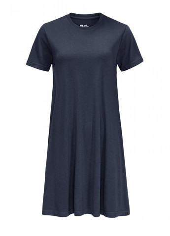 Синя кежуал сукня сукня-футболка Jack Wolfskin однотонна