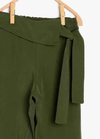 Темно-зеленые кэжуал летние прямые брюки KOTON
