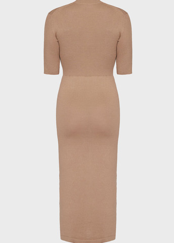 Світло-коричнева кежуал сукня футляр Calvin Klein однотонна