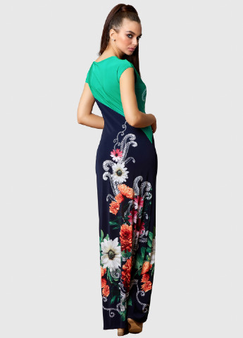 Комбінована кежуал сукня годе ST-Seventeen з квітковим принтом