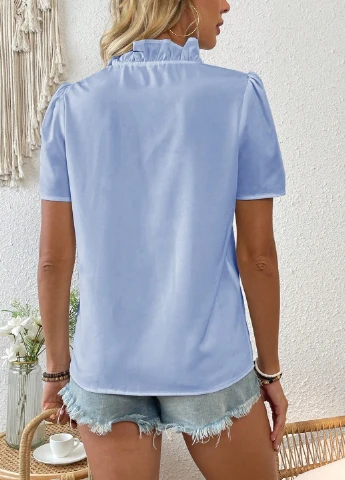 Блакитна блуза SHEIN