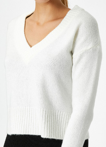 Белый демисезонный пуловер пуловер KOTON