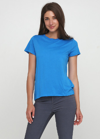 Светло-синяя летняя футболка H&M
