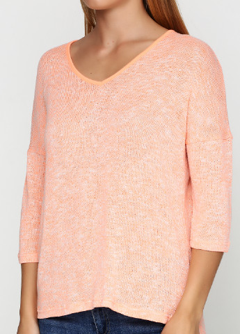 Светло-оранжевый демисезонный пуловер пуловер Vila