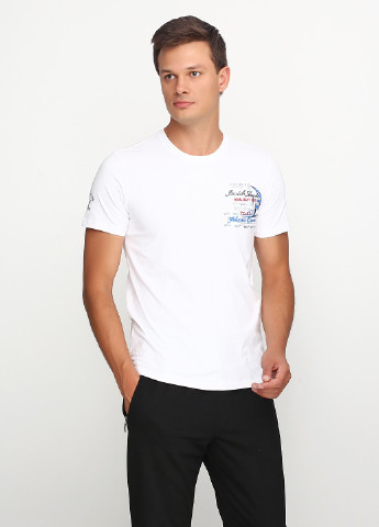 Біла футболка з коротким рукавом Paul & Shark