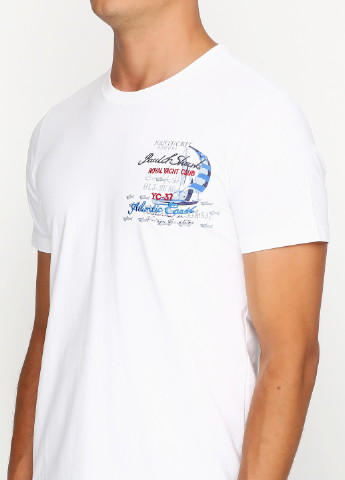 Белая футболка с коротким рукавом Paul & Shark