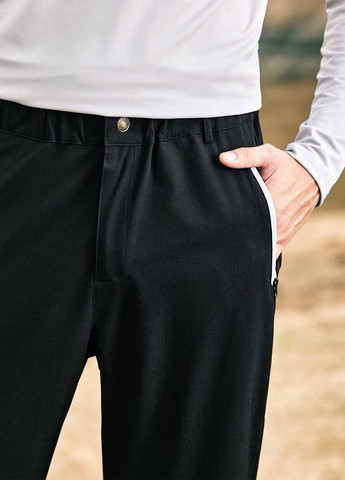 Черные спортивные демисезонные джоггеры брюки SHEIN