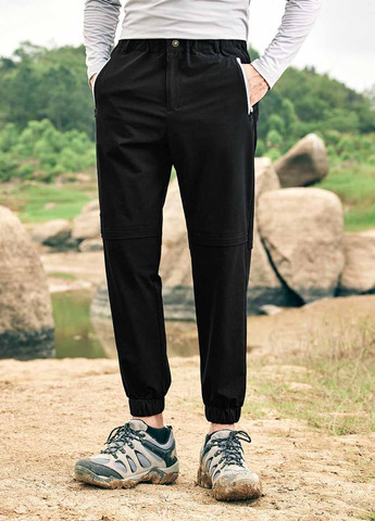 Черные спортивные демисезонные джоггеры брюки SHEIN