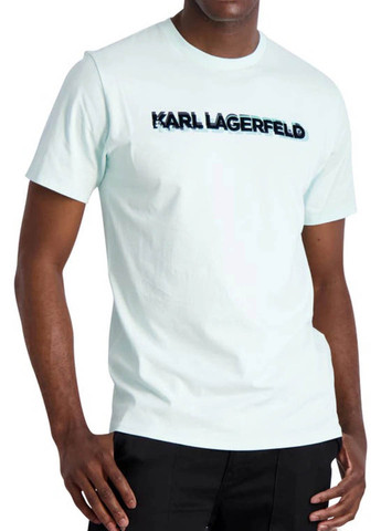 Светло-голубая футболка Karl Lagerfeld