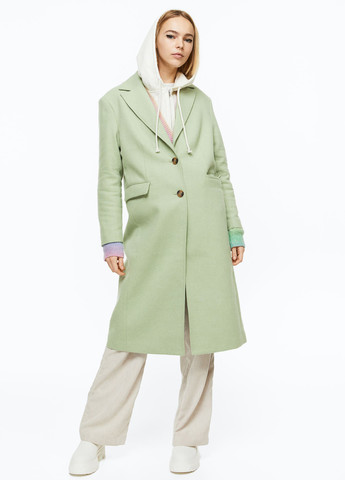Салатовое демисезонное Пальто однобортное H&M