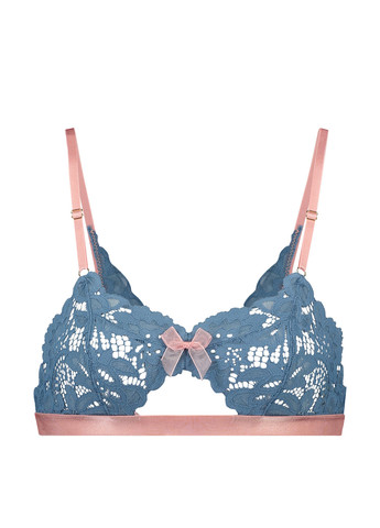 Голубой бюстгальтер Hunkemoller без косточек полиамид