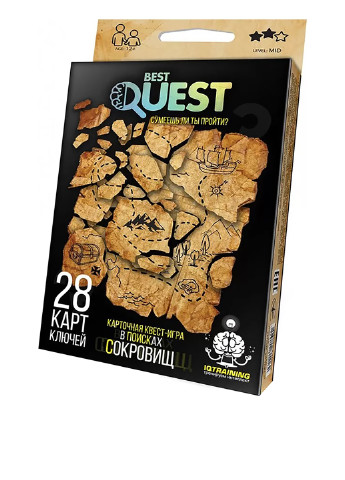 Настольная игра Quest В Поисках сокровищ (28 эл.) Danko Toys (183639215)