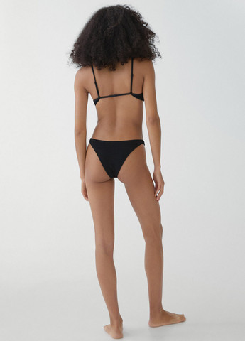 Черные купальные трусики однотонные PrettyLittleThing