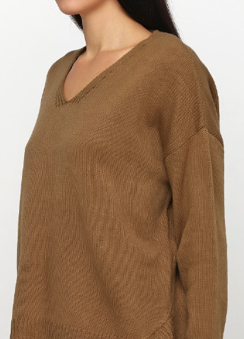 Коричневый демисезонный пуловер пуловер CHD