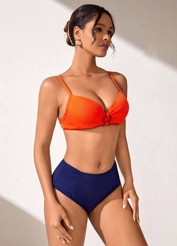 Комбінований літній купальник (ліф, трусики) балконет, роздільний SHEIN