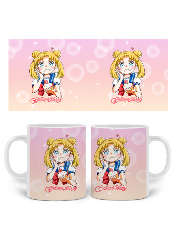 Кружка Сейлор Мун (Sailor Moon) 330 мл Чашка Керамическая (20259-2917) MobiPrint (224806174)