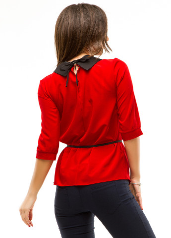 Червона літня блуза Lady Style