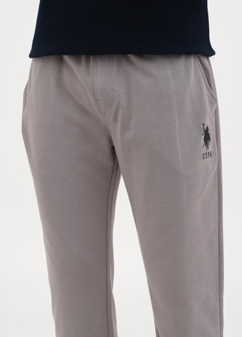 Серо-бежевые спортивные демисезонные джоггеры брюки U.S. Polo Assn.