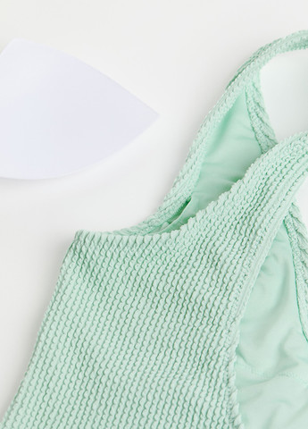 Мятный летний купальник слитный, танк H&M