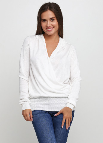Белый демисезонный пуловер пуловер Vila