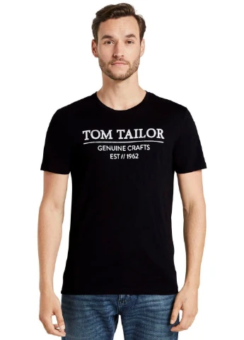 Чорна футболка Tom Tailor