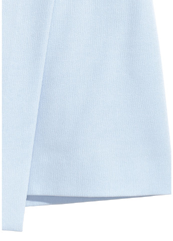 Голубая кэжуал юбка H&M а-силуэта (трапеция)