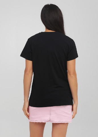 Черная летняя футболка Pinko