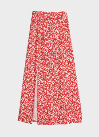 Красная кэжуал цветочной расцветки юбка KASTA design а-силуэта (трапеция)