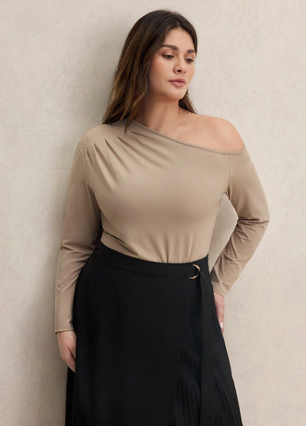 Хаки блуза SHEIN