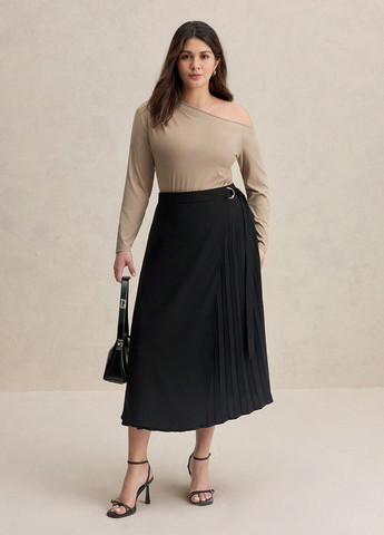 Хаки блуза SHEIN