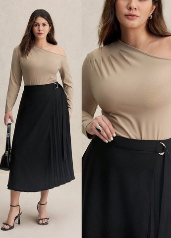 Хаки блуза SHEIN