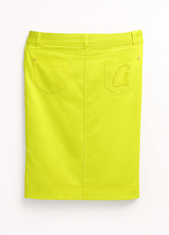 Желтая кэжуал однотонная юбка Sassofono карандаш